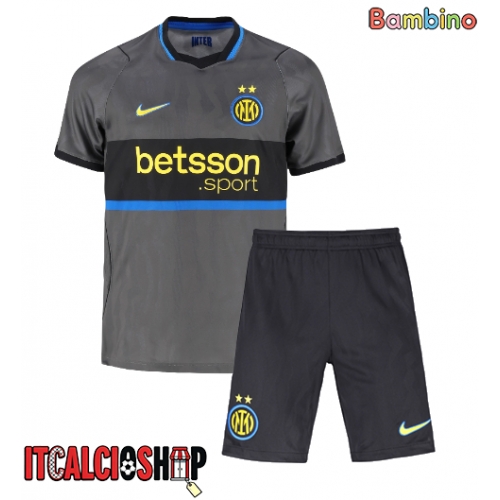 Inter Milan Yann Bisseck #31 Terza Maglia Bambino 2026-27 Manica Corta (+ Pantaloni corti)